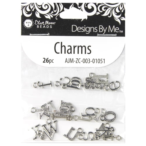 925 Sterling Silver Beads Charms Alphabet Letters Numbers Pendant DIY Jewelry 